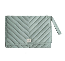 Load image into Gallery viewer, Mushie Portable Changing Mat - Roman Green