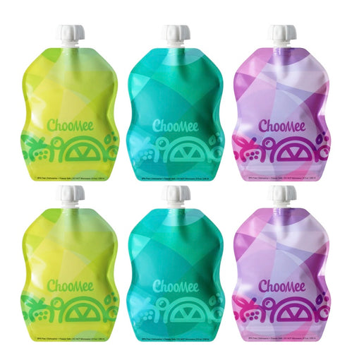 Choomee Snack’n Tropical 6pc Reusable Food Pouch