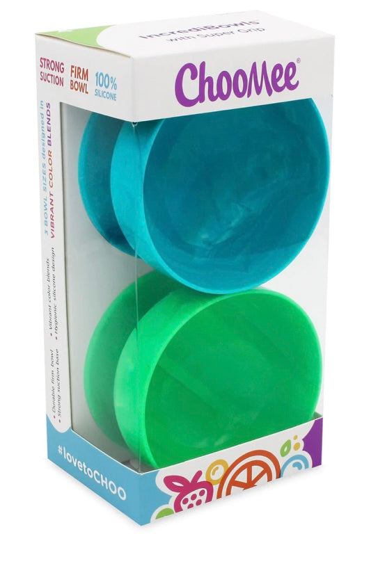 Choomee Incredibowl 2pc Aqua/Green