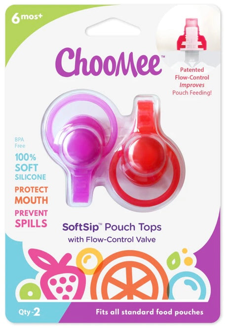 Choomee Soft Sip Topper Purple/Red