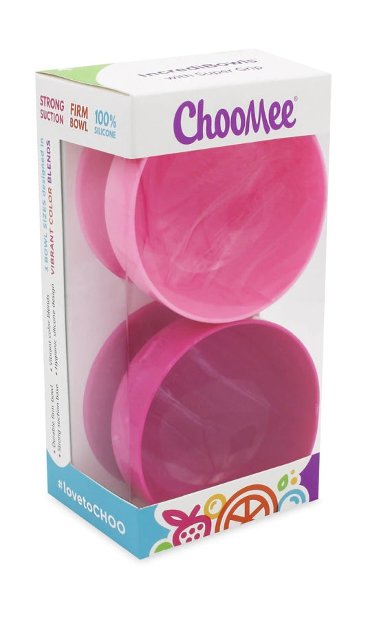Choomee Incredibowl 2pc Light Pink/Dark Pink