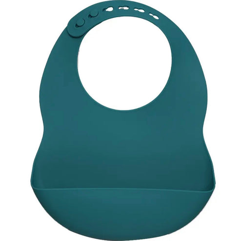 Silicone Bib Petrol Blue