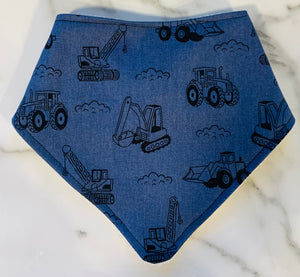 Construction Print Bandana Bib