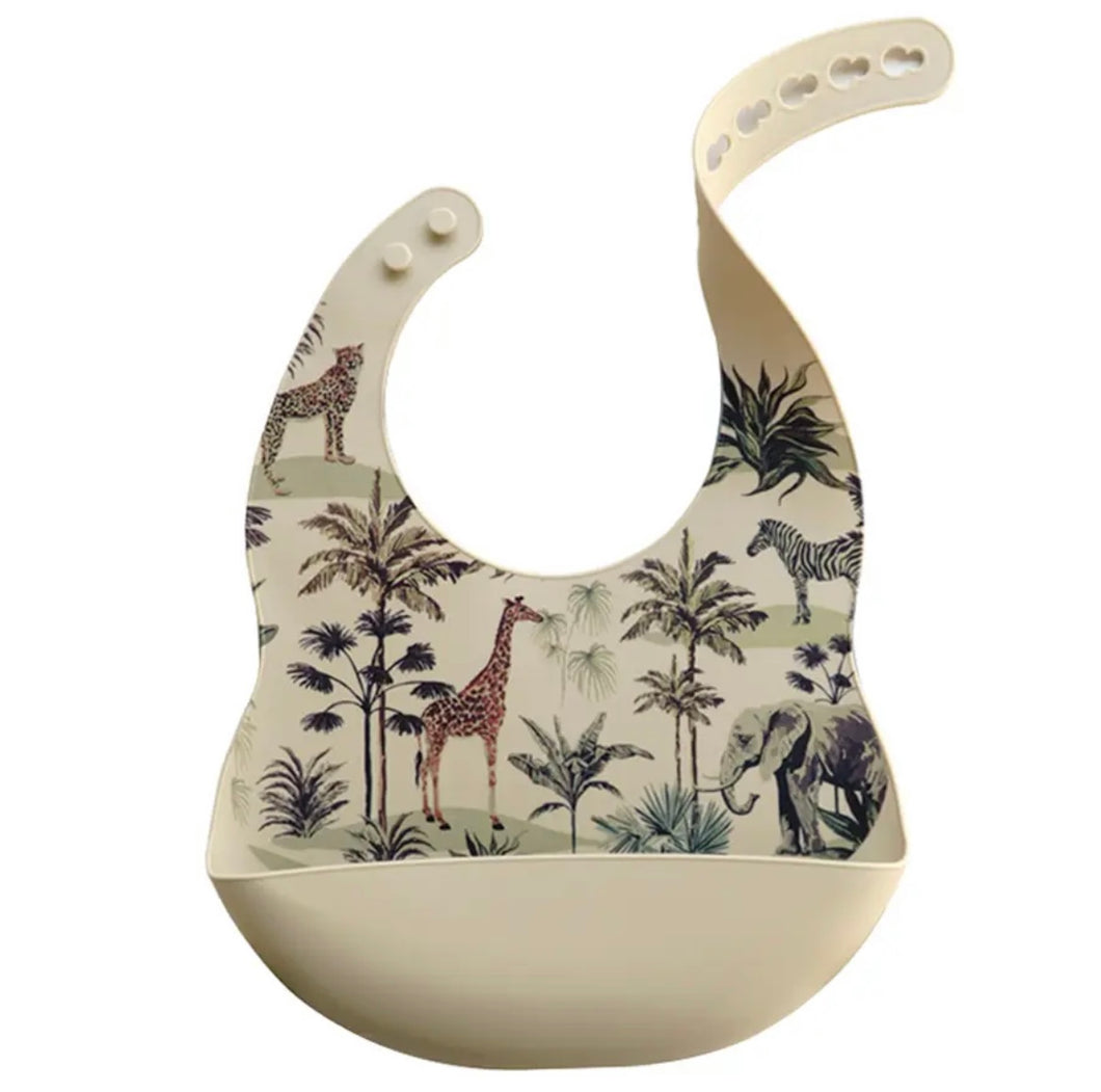 Silicone Bib Jungle Clay