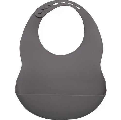 Silicone Bib Mauve Grey