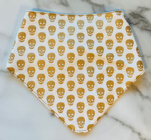 Skull Print Bandana Bib