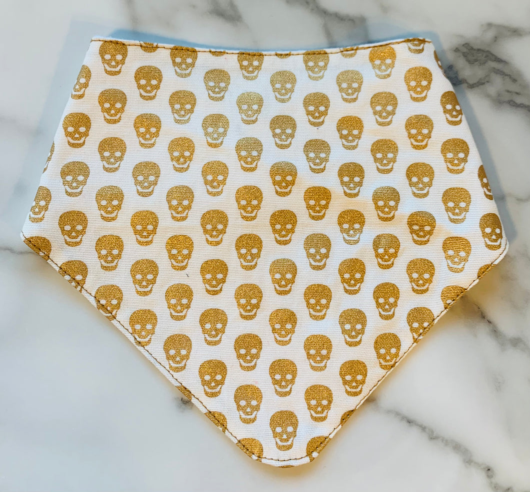 Skull Print Bandana Bib