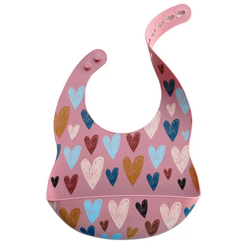 Silicone Bib Hearts